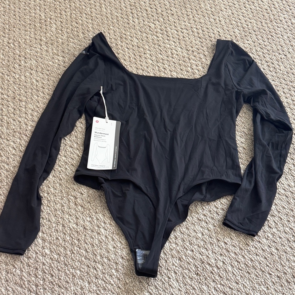lululemon athletica Black Long Sleeve Bodysuit
